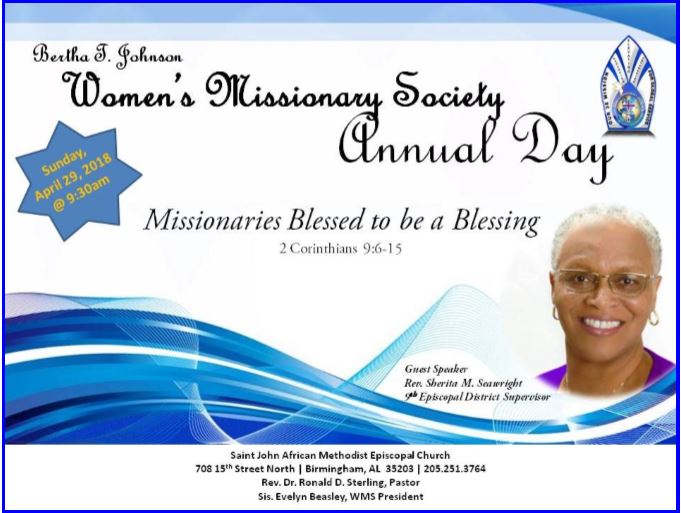 WMS Sunday Saint John AME Birmingham